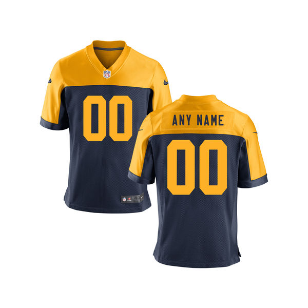 Nike Green Bay Packers Customized Navy Blue Alternate Stitched Youth NFL Jersey